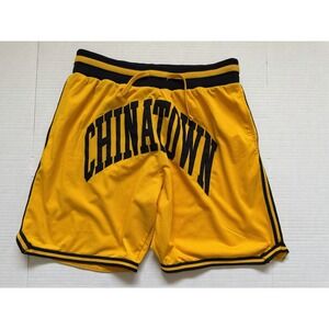 Chinatown X Smiley Men's Basketball Shorts Yellow Size Xl Embroidered